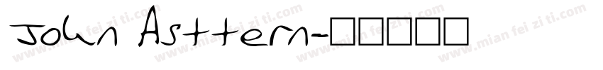 John Asttern字体转换